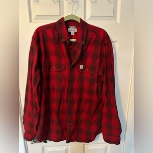 Carhartt men’s red flannel size medium